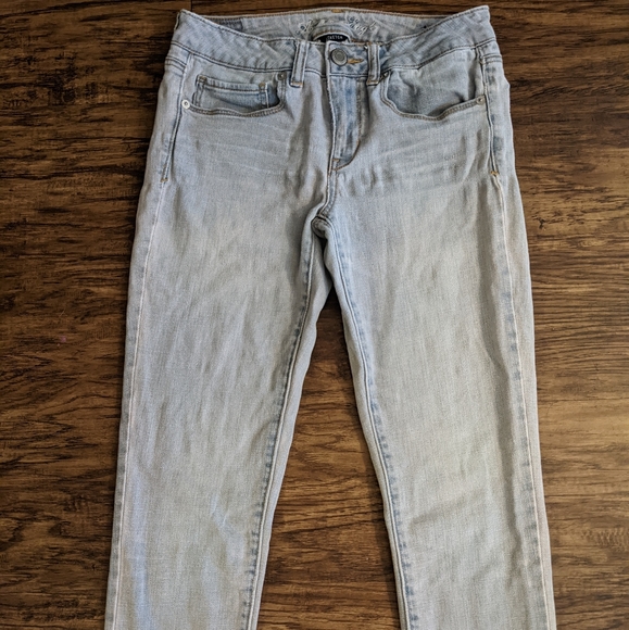 American Eagle Outfitters Skinny Jeans Tinted Pink - Picture 2 of 8